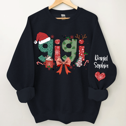 Personalized Christmas Nana Mimi Gigi And Grandkids Sweatshirt