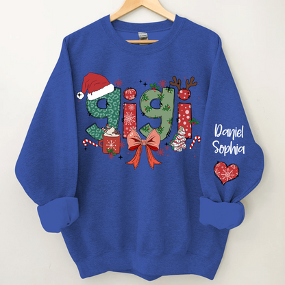 Personalized Christmas Nana Mimi Gigi And Grandkids Sweatshirt