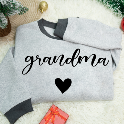 Personalized Grandma Heart And Grandkids Christmas Gift