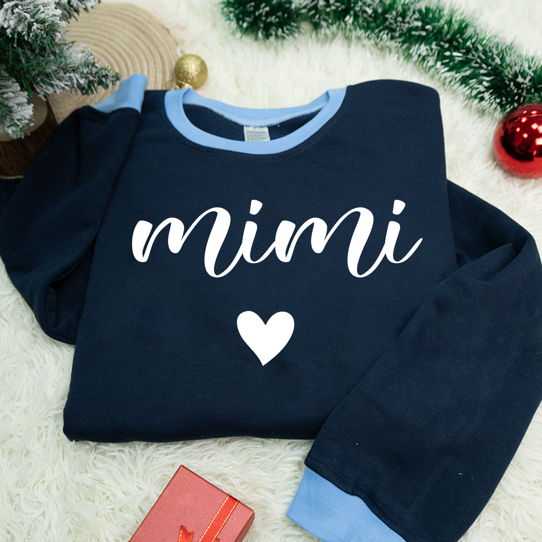 Personalized Grandma Heart And Grandkids Christmas Gift