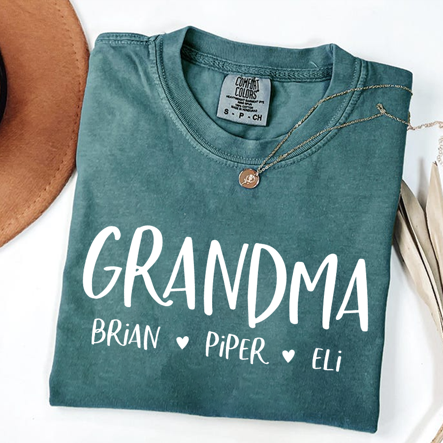 Personalized Grandma Shirt, Mother's Day Gifts For Grandma