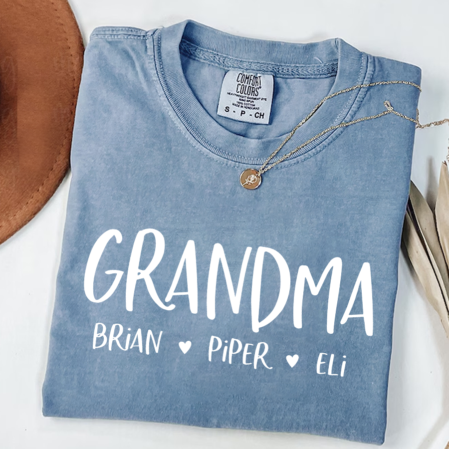 Personalized Grandma Shirt, Mother's Day Gifts For Grandma