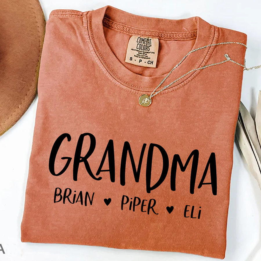 Personalized Grandma Shirt, Mother's Day Gifts For Grandma