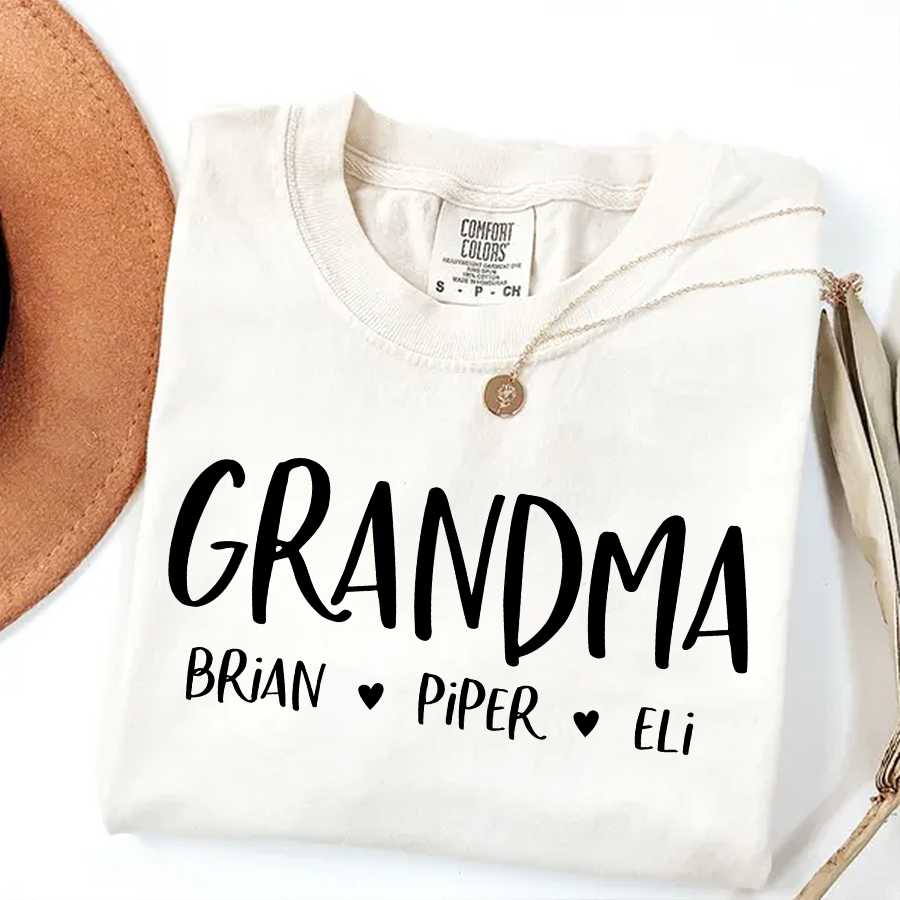 Personalized Grandma Shirt, Mother's Day Gifts For Grandma
