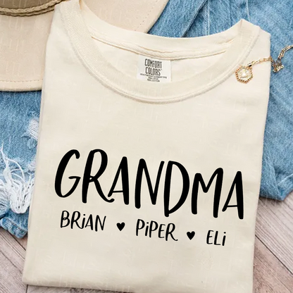 Personalized Grandma Shirt, Mother's Day Gifts For Grandma