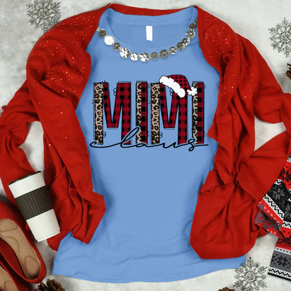 Personalized Mimi Claus Leopard Merry Christmas