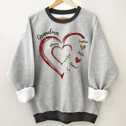 Personalized Mom And Grandma Heart Perfect Gift for Christmas Shirt