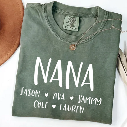 Personalized Nana Shirt, Mother's Day Gifts For Grandma