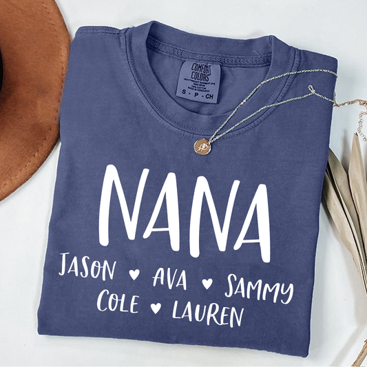 Personalized Nana Shirt, Mother's Day Gifts For Grandma