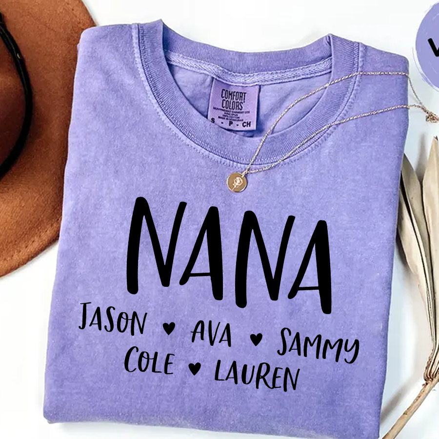Personalized Nana Shirt, Mother's Day Gifts For Grandma