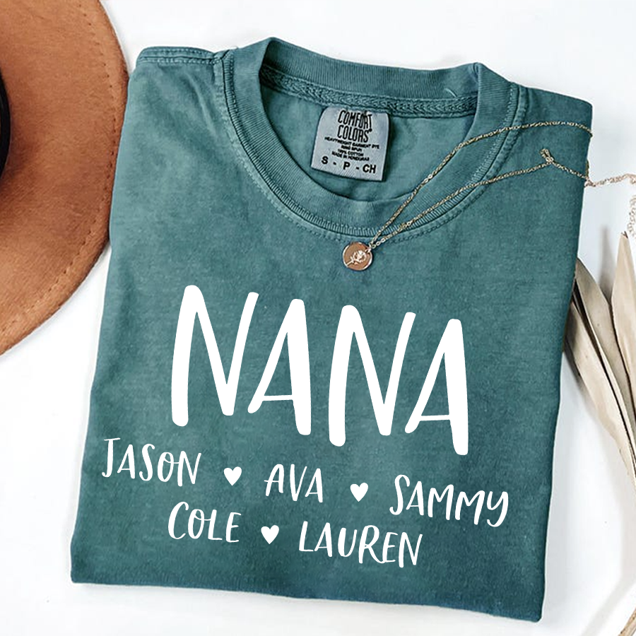Personalized Nana Shirt, Mother's Day Gifts For Grandma