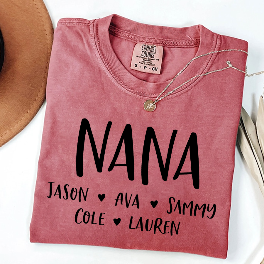 Personalized Nana Shirt, Mother's Day Gifts For Grandma