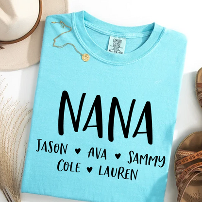 Personalized Nana Shirt, Mother's Day Gifts For Grandma