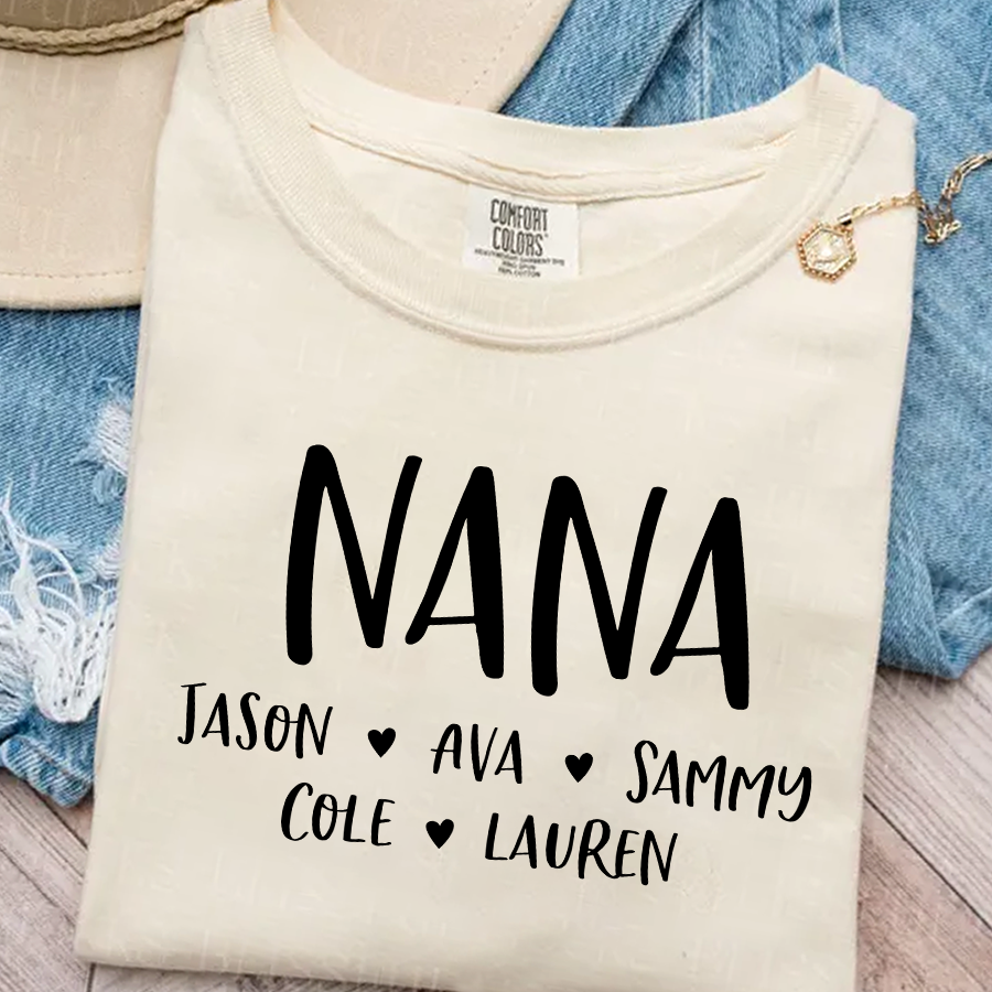 Personalized Nana Shirt, Mother's Day Gifts For Grandma