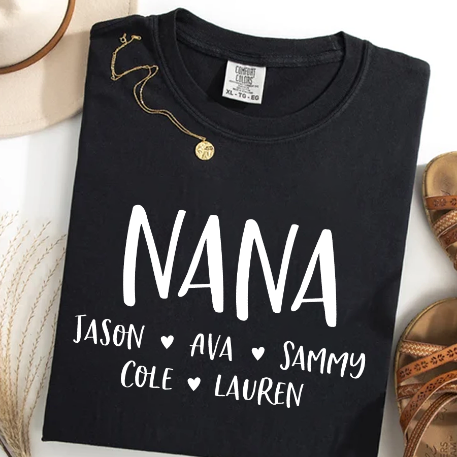 Personalized Nana Shirt, Mother's Day Gifts For Grandma