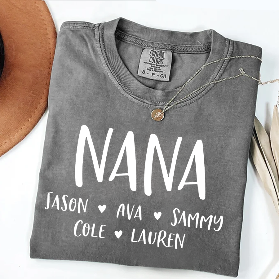 Personalized Nana Shirt, Mother's Day Gifts For Grandma