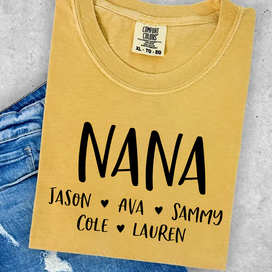 Personalized Nana Shirt, Mother's Day Gifts For Grandma