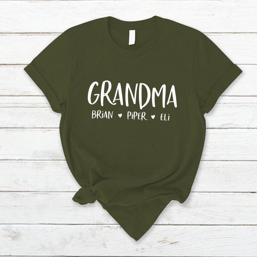Personalized Grandma Shirt, Mother's Day Gifts For Grandma