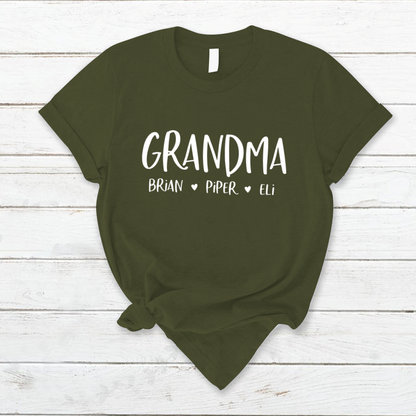 Personalized Grandma Shirt, Mother's Day Gifts For Grandma