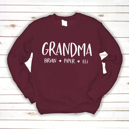 Personalized Grandma Shirt, Mother's Day Gifts For Grandma