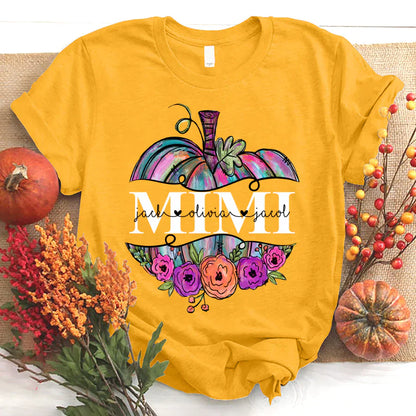 Personalized Mimi Painted Pumpkin 2022 T-Shirt