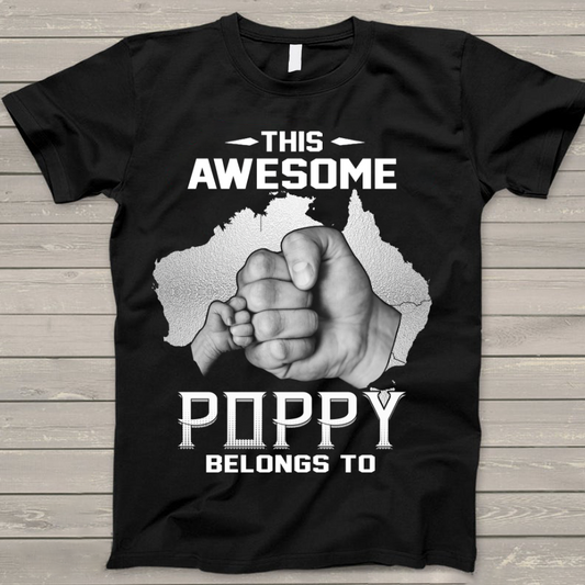 Personalized This Awesome Poppy Belongs To Australia T-Shirt