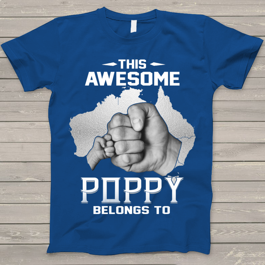 Personalized This Awesome Poppy Belongs To Australia T-Shirt