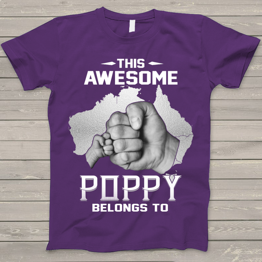 Personalized This Awesome Poppy Belongs To Australia T-Shirt