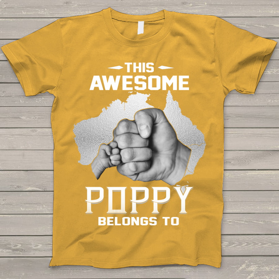 Personalized This Awesome Poppy Belongs To Australia T-Shirt