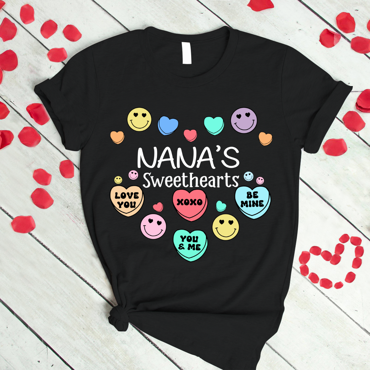 Personalized nana's sweethearts xoxo valentine T-Shirt
