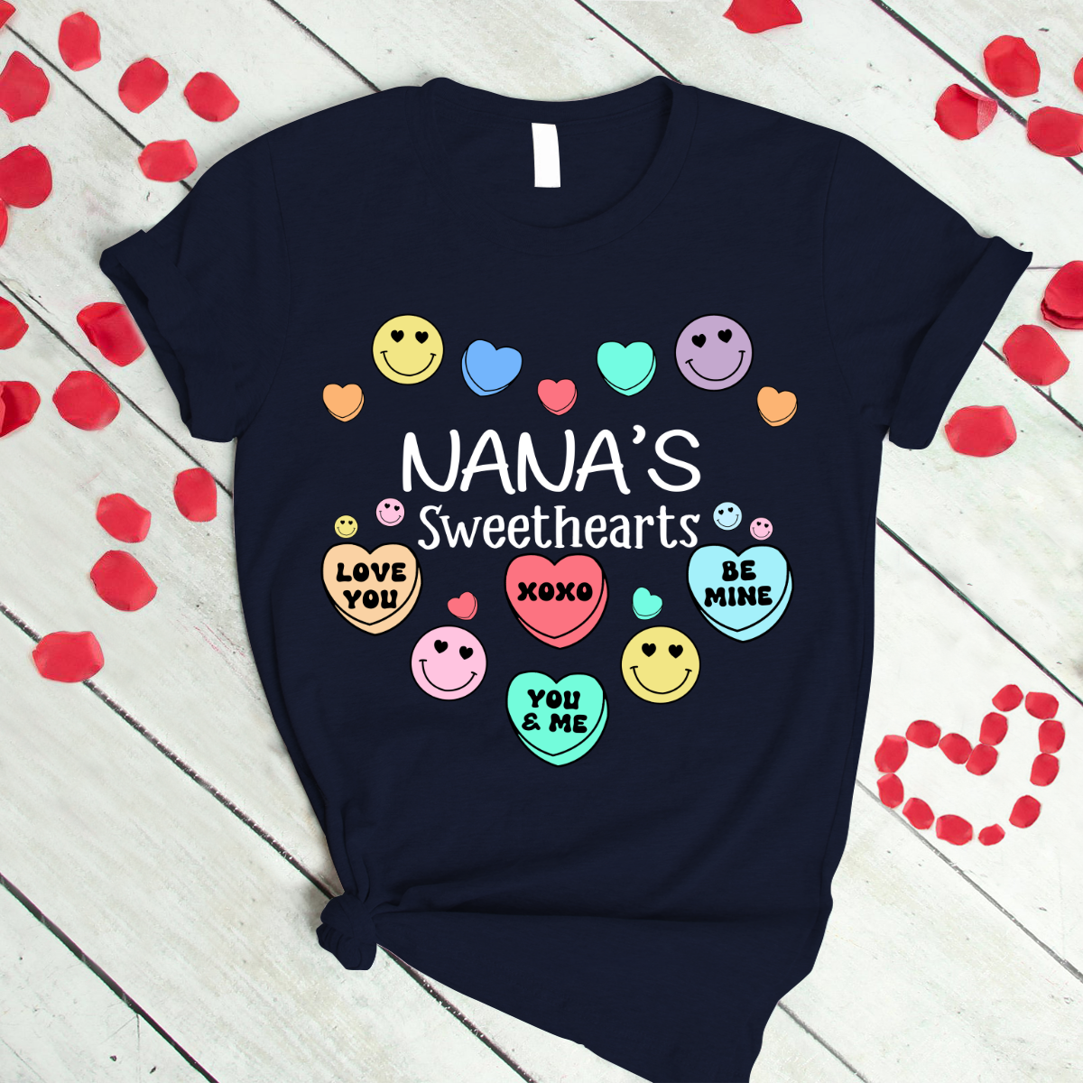 Personalized nana's sweethearts xoxo valentine T-Shirt