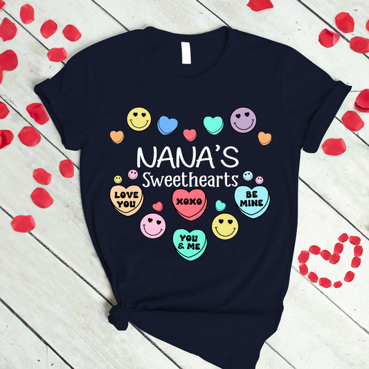 Personalized nana's sweethearts xoxo valentine T-Shirt