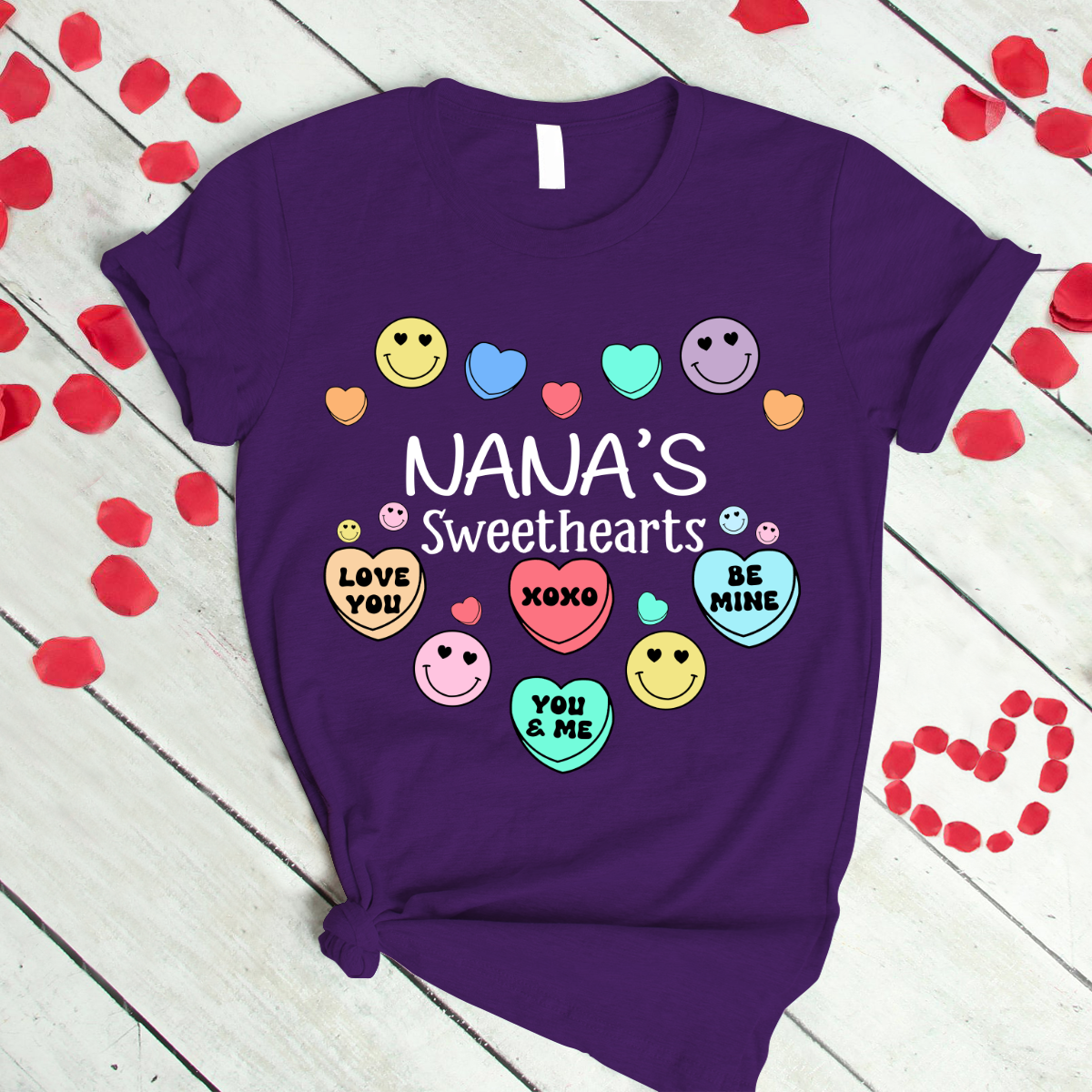 Personalized nana's sweethearts xoxo valentine T-Shirt