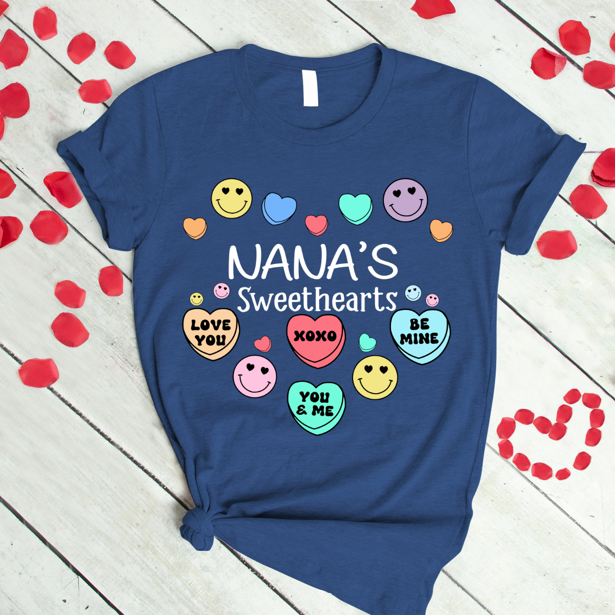 Personalized nana's sweethearts xoxo valentine T-Shirt