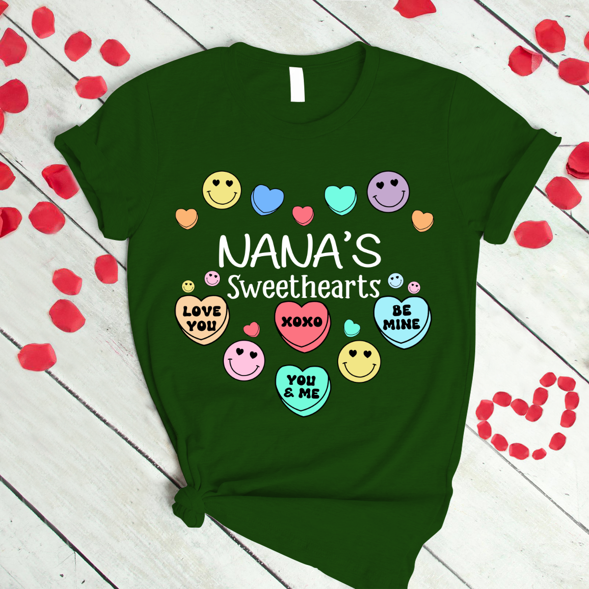 Personalized nana's sweethearts xoxo valentine T-Shirt