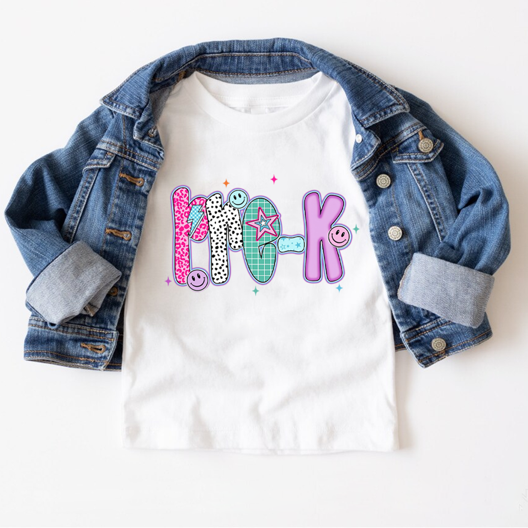 Preppy Back to School Pre-k 1st/2nd/3rd Grade First Day of School Shirt