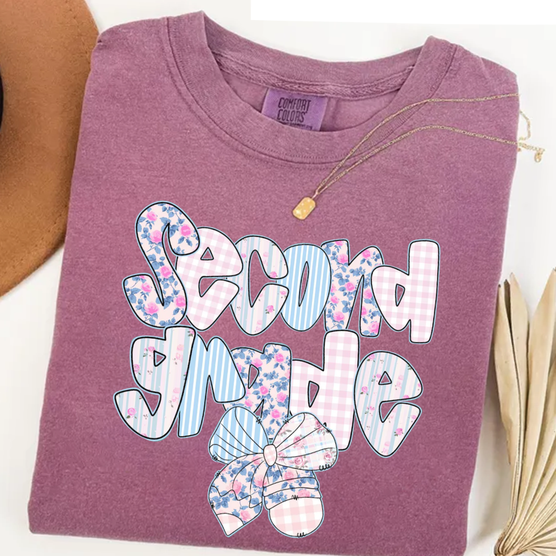 Preppy Floral Back To School Teacher First Day Of School Comfort Colors Shirt