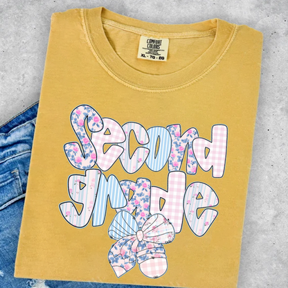 Preppy Floral Back To School Teacher First Day Of School Comfort Colors Shirt