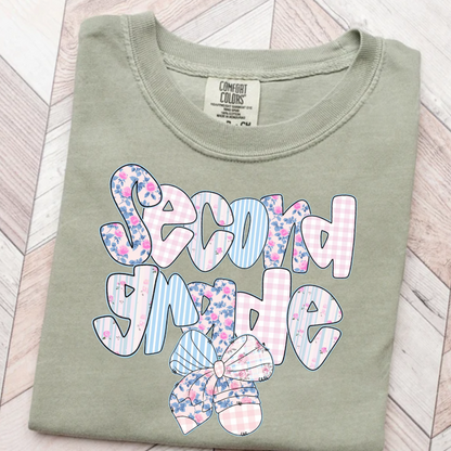 Preppy Floral Back To School Teacher First Day Of School Comfort Colors Shirt