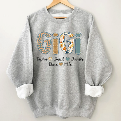 Pumkin Floral Fall Gigi Custom Gigi and Grankids Shirt