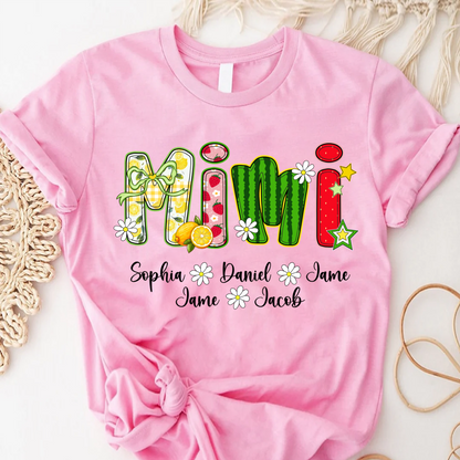 Summer Fruit Design Personalized Gift Mimi with Grandkids