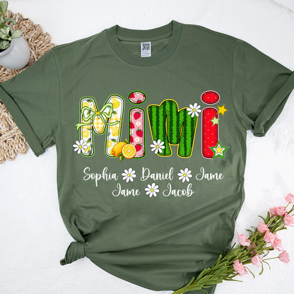 Summer Fruit Design Personalized Gift Mimi with Grandkids