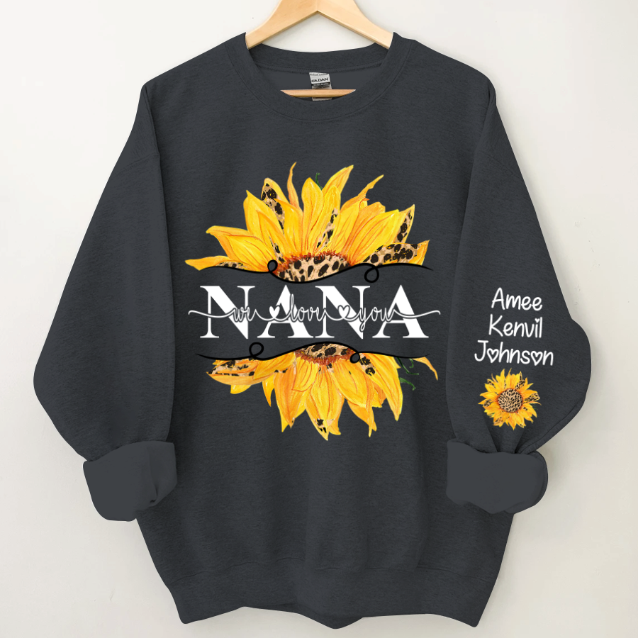 Sunflowers Nana And Kids CTH01 Sweatshirt