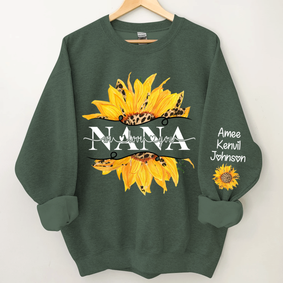Sunflowers Nana And Kids CTH01 Sweatshirt
