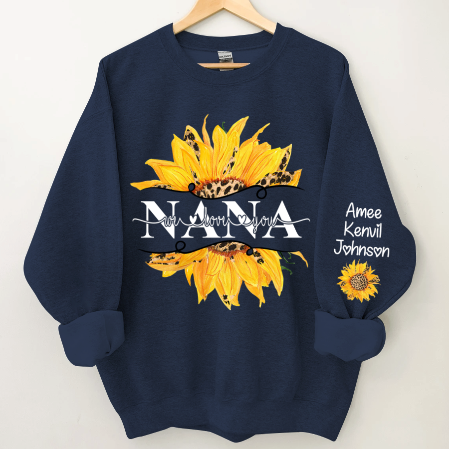 Sunflowers Nana And Kids CTH01 Sweatshirt