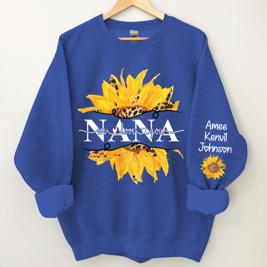 Sunflowers Nana And Kids CTH01 Sweatshirt