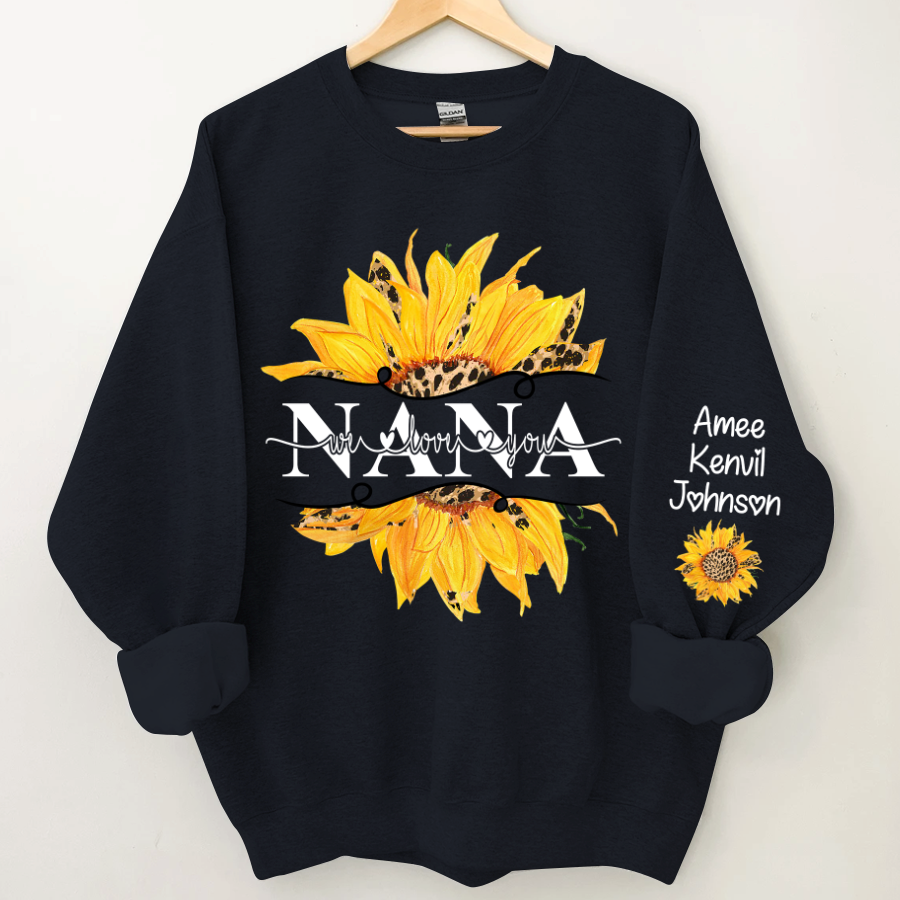 Sunflowers Nana And Kids CTH01 Sweatshirt
