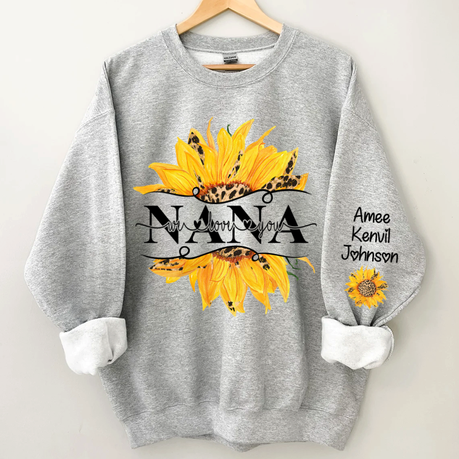 Sunflowers Nana And Kids CTH01 Sweatshirt