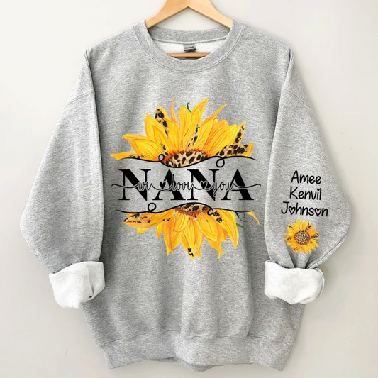 Sunflowers Nana And Kids CTH01 Sweatshirt