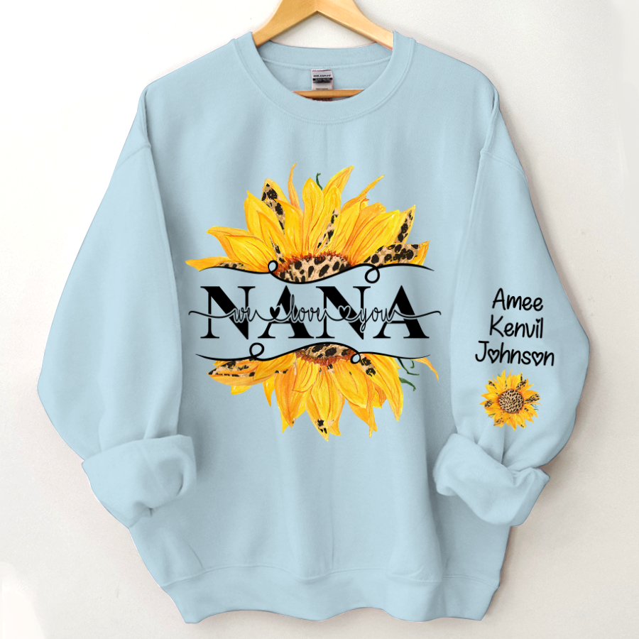 Sunflowers Nana And Kids CTH01 Sweatshirt